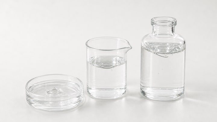 Liquid transparent impact modifier in clear containers